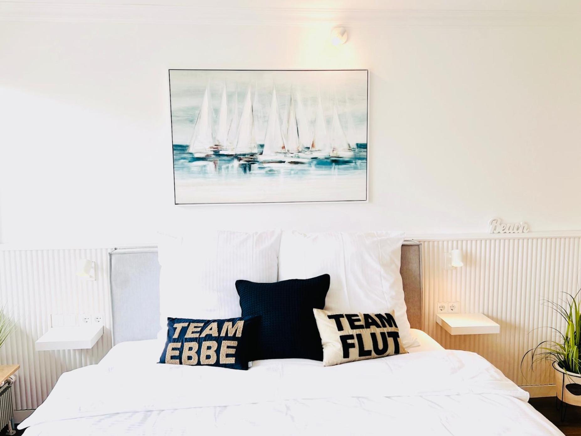 Neu - Frisch Renoviertes Ferienapartment "Waterkant" 比苏姆 外观 照片