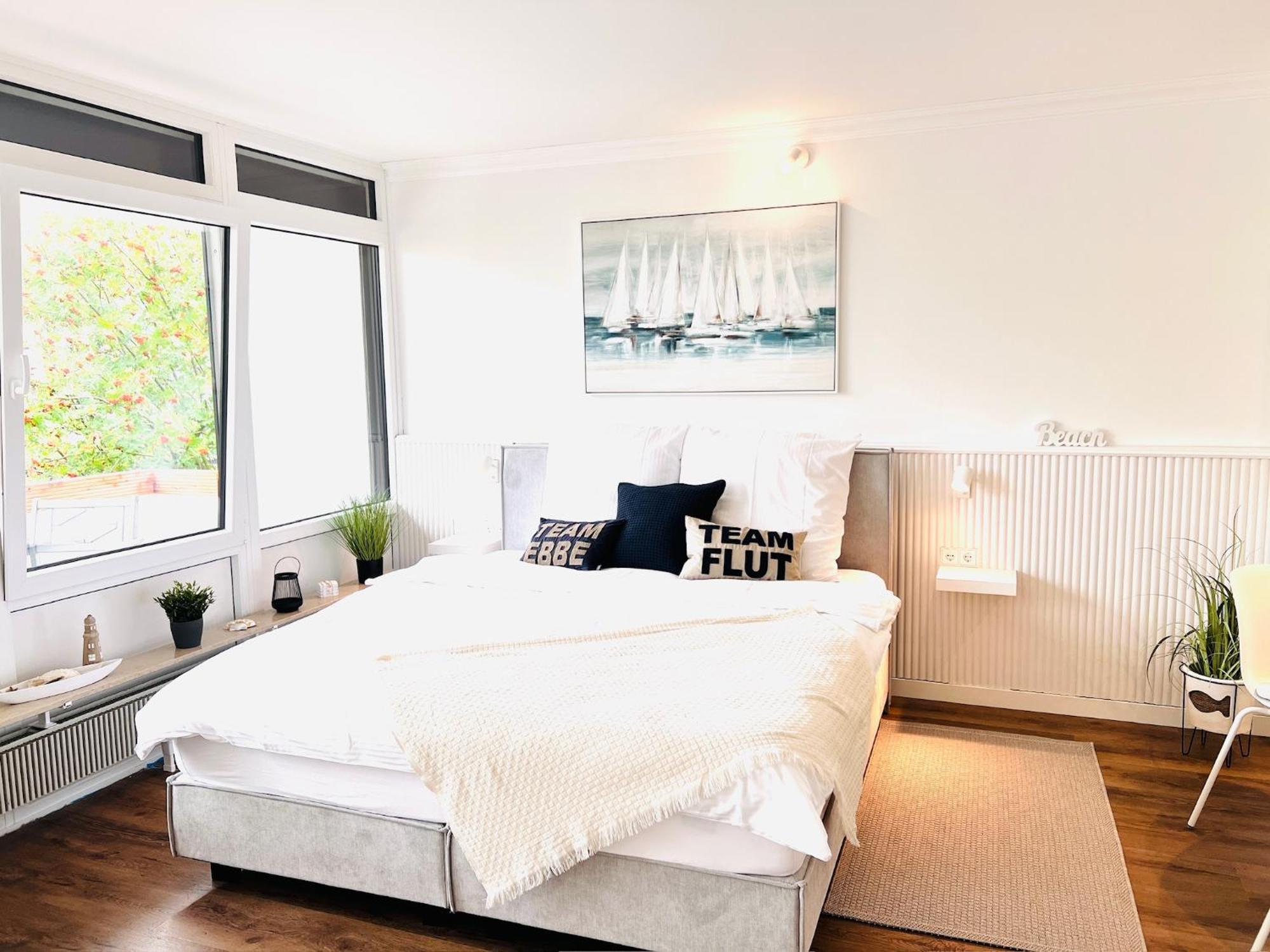 Neu - Frisch Renoviertes Ferienapartment "Waterkant" 比苏姆 外观 照片