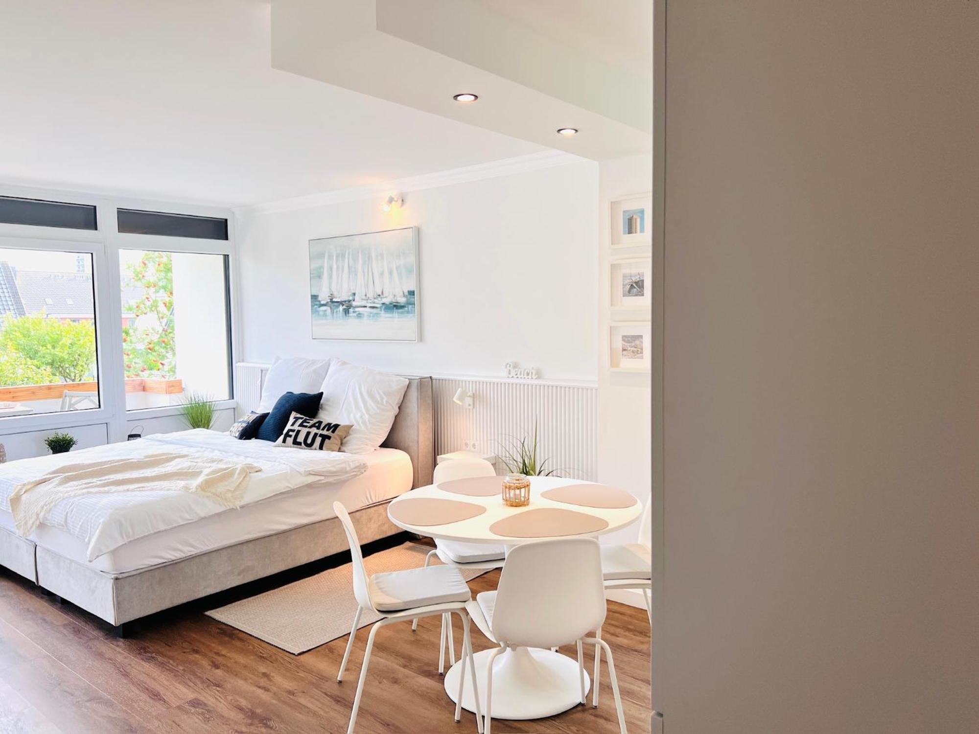 Neu - Frisch Renoviertes Ferienapartment "Waterkant" 比苏姆 外观 照片