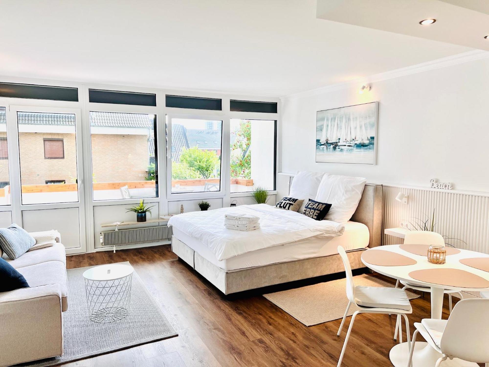 Neu - Frisch Renoviertes Ferienapartment "Waterkant" 比苏姆 外观 照片